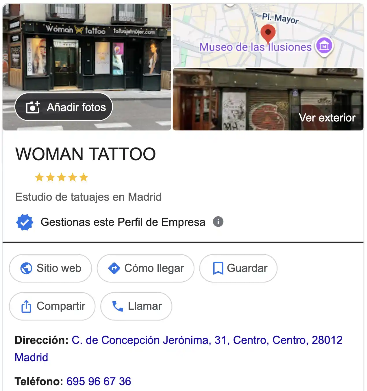 Woman Tattoo - Reviews - Madrid - City center Woman Tattoo - Reviews - Madrid - City center